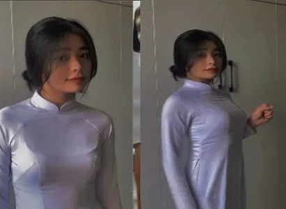 Nữ sinh áo dài phê đê mê